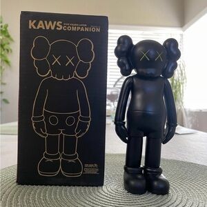 KAWS Companion Black Figure with Neon Green Eyes